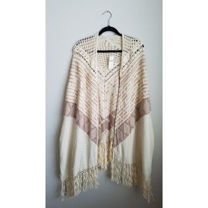 Knitted poncho